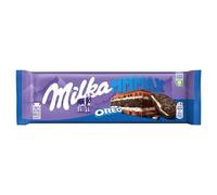 Milka Mmmax with OREO Chocolate Bar, Alpine Milk Chocolate with Cocoa Biscuit Pieces & Dairy Cream Filling, 300g