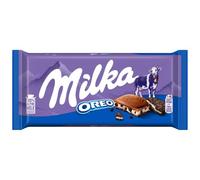 Milka with OREO Chocolate Bar, Alpine Milk Chocolate with OREO Filling, 100g