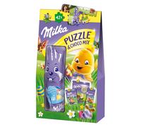 Milka Puzzle Choco Mix Easter Fun With Alpine Milk Chocolate 124g