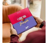 Milka Schokolade Personalisiert - Heart-shaped chocolates, chocolate gifts with hazelnut nougat cream filling (110 gram, Milka)