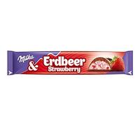 Milka Strawberry Chocolate Bar, 36 Individually Wrapped Bars 1314g