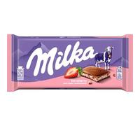 Milka Strawberry Yoghurt Chocolate Bar 100g