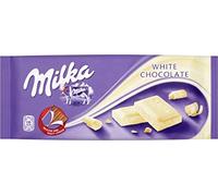 Milka White Chocolate Bar (100g) - Pack of 6
