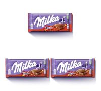 Milka with Daim Chocolate Bar, Alpine Milk Chocolate with Crunchy Daim Pieces, 100g (Pack of 3)