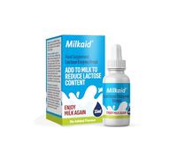 Milkaid Lactase Enzyme Drops for Lactose Intolerance Relief | Prevents Gas Bloating & Diarrhoea | Fast Acting Dairy Digestive Supplement | Gluten Free & Vegetarian | No Artificial Flavour | 15ml