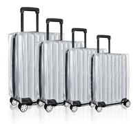 Milkary 4 Pieces Clear Luggage Cover for Suitcase, Waterproof PVC Luggage Cover Protector, Anti-scratch Suitcase Protective Cover for Travel (20", 22", 24", 28"), Clear, Fits Most 20" to 28" Luggage