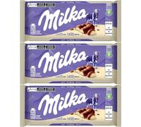 Milka's Bubbly White Chocolate Bar 95g (3 Pack) - Smooth Alpine Milk Chocolate with Airy, Creamy White Chocolate Filling - Light, Melt-in-Your-Mouth Texture - Authentic European Chocolate Treat