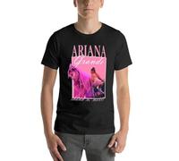 MILKGROUND Ariana-Grande-Thank-U-Next-Sweetener-World-Tour-Oversize-T-Shirts-Harajuku-Mens-Clothing-100-Cotton Black S