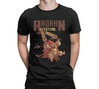MILKGROUND Festival-Radahn-t-shirt-for-men-Elden-Ring-gift-Vintage-100-Cotton-Tees-Crew-Neck-Short Black XL