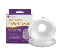 Milkies Milk-Saver On-The-Go, Breast Milk Collecting Shells and Nipple Shield, Discreet and Silicone-Free Catcher for Breastmilk, Collector Cups for Nursing & Breastfeeding, Holds More Than 1oz
