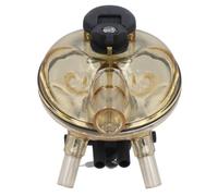 Milking Claw 320CC PSU Stainless Steel Cow Sheep Milk Collector, Farm Milking Machine Accessory with Air Shut Off Valve, Transparent Milk Collection Cluster for Dairy