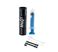 Milkit Compact Set 75mm Valves With Filling Syringe & Valve Core Tool For Bicycle Tyres