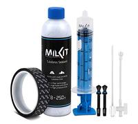 milKit Tubeless Conversion Kit - 45mm Valves - Choose Rim Tape Width