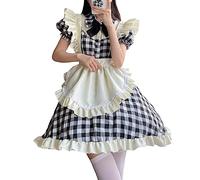 Milkmaid Dress,Girl Sweet Kawaii Costume Dress Oktoberfest Dirndl Dress Beer German Dirndl Dress Traditional Bavarian Carnival Party Cosplay Dress Up Outfit Victorian Dress