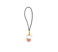 Milkmochabear Heart Milk Mini Enamel Charm Authentic Merchandise (4" Inches Long) for Cell Phone Bags Camera Strap Cute Adorable Accessories Couples Matching Gift, Non-Precious Metal, No Gemstone