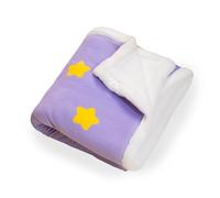 Milkmochabear Official Star Blanket Authentic Merchandise Warm Cozy Soft Cute Purple Plush Small Throw for Couch Bed All Season Use Milk Mocha Bear Matcha Gift Men Women Kids Polyester 60"x50"