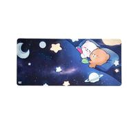 Starry Dream Desk Mat Authentic Milkmochabear Merchandise Cute Extra Large Gaming Mouse Pad with Non-Slip Rubber Base for Computer Keyboard Laptop, Home Office Accessories (35.5" x 15.7")