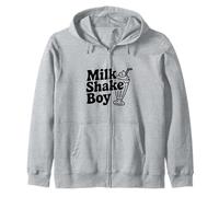 Milkshake Boy Funny Drink Lover Humor Zip Hoodie