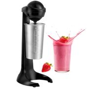 Milkshake Maker 500ml Stainless Steel Cup 100W Milk Frother 2 Speed Settings Protein Shake Mixer for Shakes, Omelettes, Cocktails, Frappes and Blends
