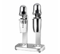 Milkshake Maker, Stainless Steel High-Speed Drink Mixer with Dual Speed Control for Cafes, Bars, and Tea Shops, Double Head Design