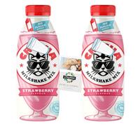 Milkshake Mix Bundle with Crusha Milkshake Mix, Strawberry, 500ml (no added sugar) 2 Pack + Brightdale Kitchen Card