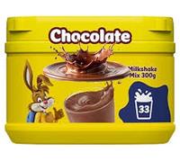 Milkshake Powder Collection - Chocolate & Strawberry Flavours - 300g Tubs - Rich, Fruity, Easy Mix - Nsqk (4 x Tub, Chocolate)