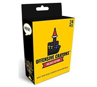 MilkToast Brands Offensive Crayons Holiday Edition - Gag Gift for White Elephant, Office Parties, Secret Santa; Snarky, Sarcastic Humor for Adults, Mom, Dad, Co-workers, Friends