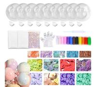 Milky Blank Skins Empty Stress Ball Kit,Blank Pressure Ball Skin Kit,Vacuum Kits Stress with Ball