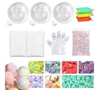 Milky Blank Skins Empty Stress Ball Kit,Blank Pressure Ball Skin Kit,Vacuum Kits with Stress Ball