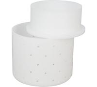 Milky Cheese mould with press lid, diameter 110 mm, cheese mould for making cheese, cheese moulds for Camembert and cream cheese, high-quality feta cheese mould made of food-safe plastic