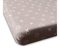 Milky Chic 100% Organic Baby Crib Sheet (Gray, Pack of 1)