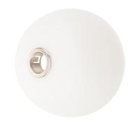 Milky Frosted Glass Globe Lampshade G9 White Round Shade | 4.7 Inch Diameter, 0.8 Inch Opening Fitter, Modern Minimalist Style, Soft Diffused Light