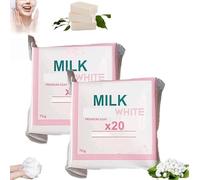 Milky Gluta White Soap 20x,Glutamilk Whiteing Soaps,Gluta Milk Bar Soap for Face & Body,Gentle Cleansing,Moisturizing,Oil Control (2)