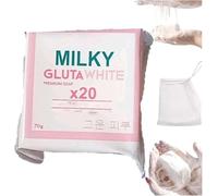 Milky Gluta White Soap 20x,Glutamilk Whitening Soaps,Gluta Milk Soap,Glutamilk Bar Soaps,Glutamilk Premium for Firming and brightening Skin,Deep Cleanse (1)