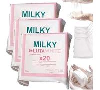 Milky Gluta White Soap 20x,Glutamilk Whitening Soaps,MilkyGluta Whites Bar Soaps,Gluta Milk Soap,Glutamilk Premium S oap for Firming and brightening Skin,Deep Cleanse, Exfoliate (3)