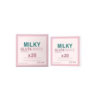 Milky Gluta White Soap 20X,Milky Gluta White Soap,Premium Soaps,With Glutathione, Milk And Honey, Brightening And Moisturising Formula,Natural Ingredients,Gentle Cleansing, (1)