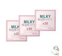 Milky Gluta White Soap 20x, Natural Milky Gluta Whitening Soap, Gluta Milk Whitening Soaps, MilkyGluta Whites Bar Soaps, Deep Cleanse, Firming and Brightening Skin (3)