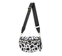 Milky Print Leopard Print Crossbody Bag Roomy Design Fits Must Have Items Plus Size Friendly Shoulder Strap Adjustable, b, 31x22cm