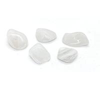 Milky Quartz Small Crystal Tumbled Stones - 5 Pc