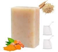 Milky Turmeric Soap Joana, Natural Turmeric Soap Bar For Face & Body, Moisturizing & Nourishing Natural Ingredients, Handmade Soaps For All Skin Type (1 Pc)