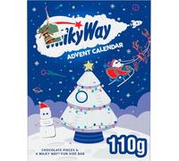 Milky Way Advent Calendar 110g - Whipped White Nougat Milk Chocolate, Christmas Chocolate Advent Calendar, Perfect for your Christmas Countdown