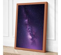 Milky Way Ascendant Canvas Wall Art Print 24x16 Inch