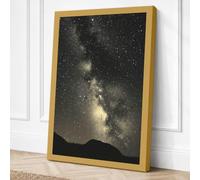 Milky Way at Midnight Canvas Wall Art Print 24x16 Inch (61 x 41 cm)