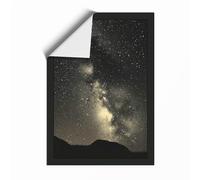Milky Way at Midnight Minimalist Unframed Wall Art Print A3 (42×29.7cm), Wall Decor for Living Room, Bedroom, Office & Home, Art Gift