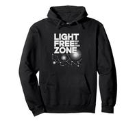 Milky Way Chaser Dark Sky Zone Map Light Free Night Pullover Hoodie