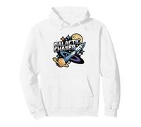 Milky Way Chaser Vintage Badge Style Galactic Adventure Pullover Hoodie
