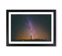 Milky Way Dreams in Abstract Framed Print | A2 Black Framed Wall Art | Ready to Hang | Abstract Space Picture | Living Room Bedroom Lounge Office