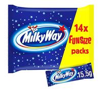 Milky Way Funsize Chocolate Bars Bulk Box, Chocolate Gift, Chocolate Bulk, 16 Packs of 227 g