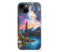 Milky Way Galaxy Stars Twinkli Phone Case Cover Compatible with iPhone 15/15 plus/15 Pro/15 Pro Max Protective Shell