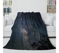 Milky Way Galaxy Trendy Blanket - Universe Starry Cozy Throws Birthday Gift for Sister Brother Nephew Niece - Soft Blanket For Putting Your Phone Down And Have A Nice Nap 70x80inch(180x200cm)